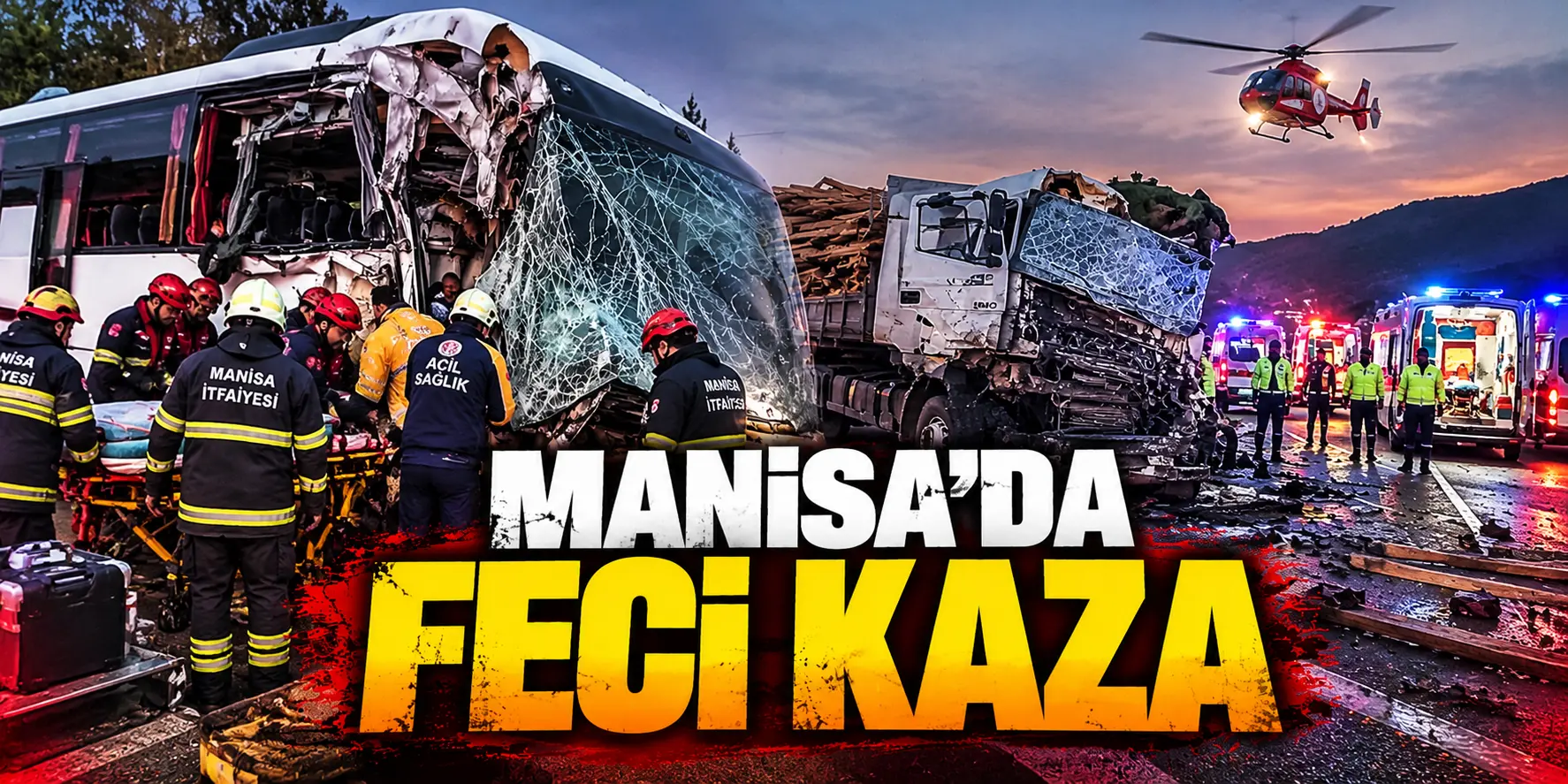 Manisa’da korkunç otobüs kazası: 11 ölü, 27 yaralı