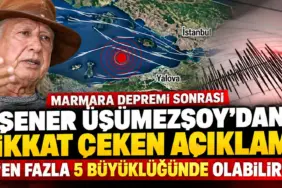 Marmara Depremi İçin Dikkat Çeken Açıklama