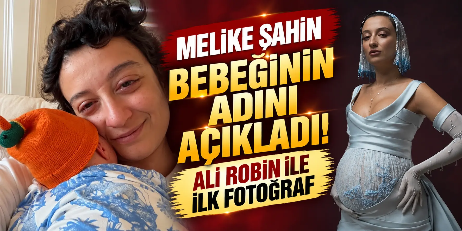 Melike Şahin bebeğinin adını ilk kez açıkladı! Oğlu Ali Robin ile ilk fotoğrafını paylaştı