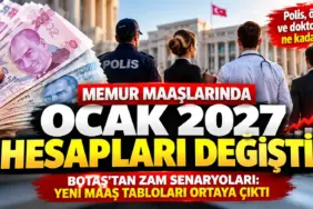 Memur Maaşlarında Ocak 2027 Hesapları