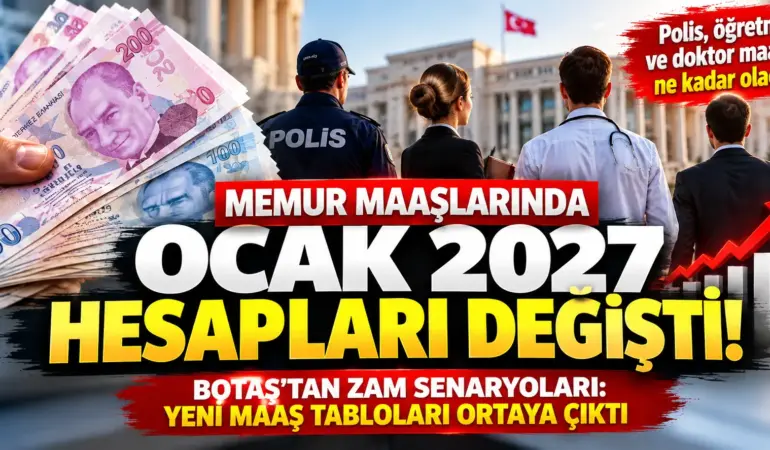 Ocak 2027 Maaş Zammında Yeni Tahminler: İşte Meslek Meslek Zamlı Maaşlar