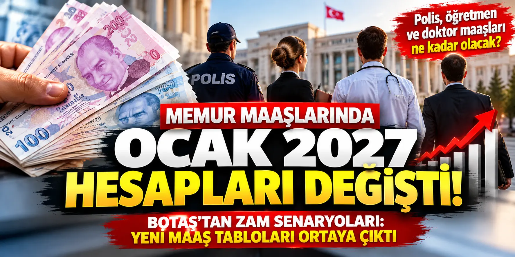 Ocak 2027 Maaş Zammında Yeni Tahminler: İşte Meslek Meslek Zamlı Maaşlar