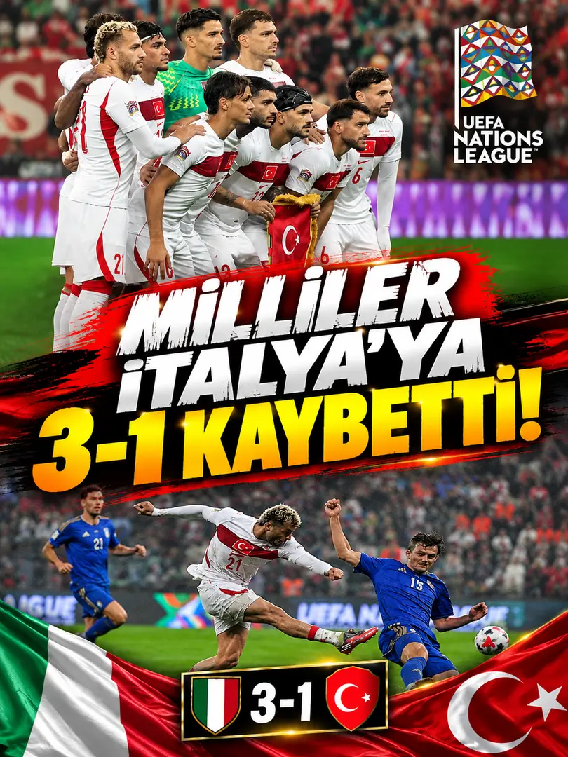 İtalya-Türkiye Maçında Milliler Sahadan Mağlubiyetle Ayrıldı: Bologna’da 3-1