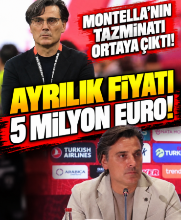 Montella’nın Tazminatı Ortaya Çıktı