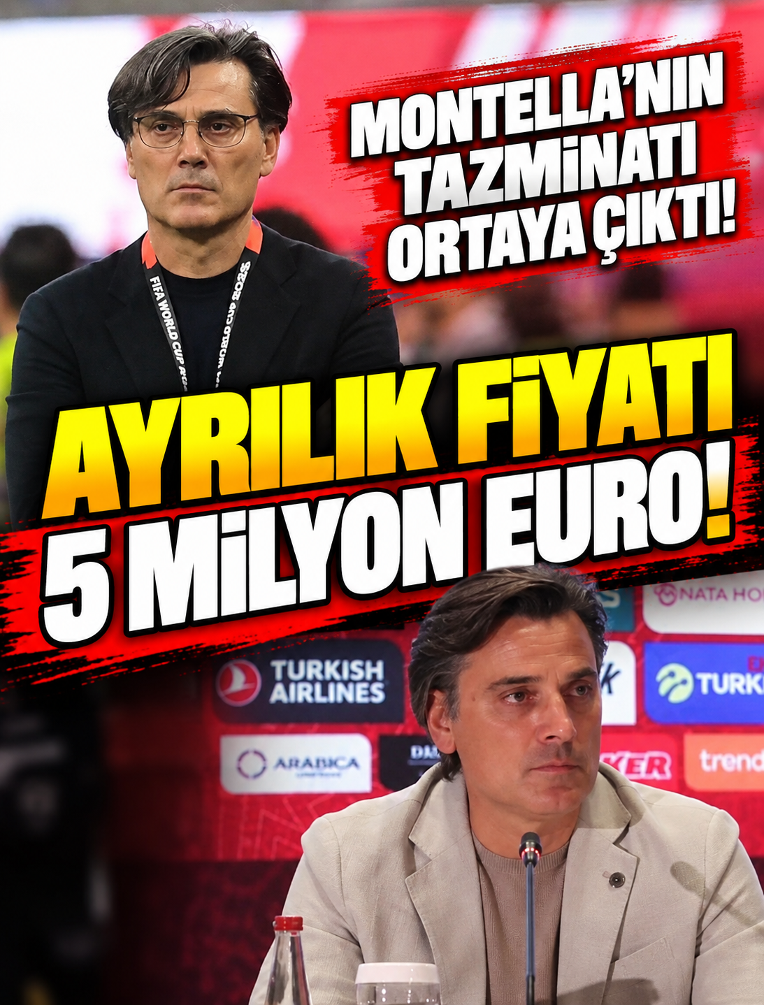Montella ile Ayrılığın Faturası Ağır: 5 Milyon Euro İddiası!