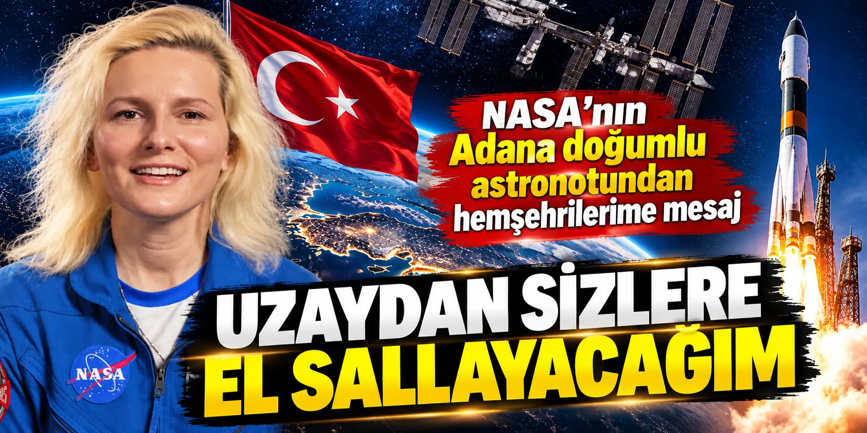Adana Doğumlu NASA Astronotu Deniz Burnham Uzaya Gidiyor: Hemşehrilerime El Sallayacağım