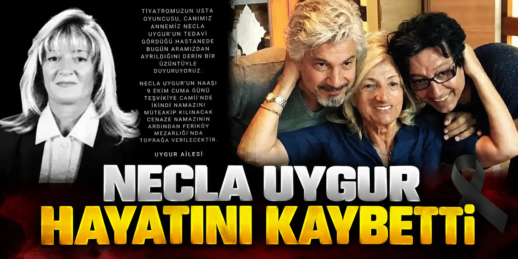 TÜRK TİYATROSUNUN ACI KAYBI! NECLA UYGUR 89 YAŞINDA HAYATINI KAYBETTİ