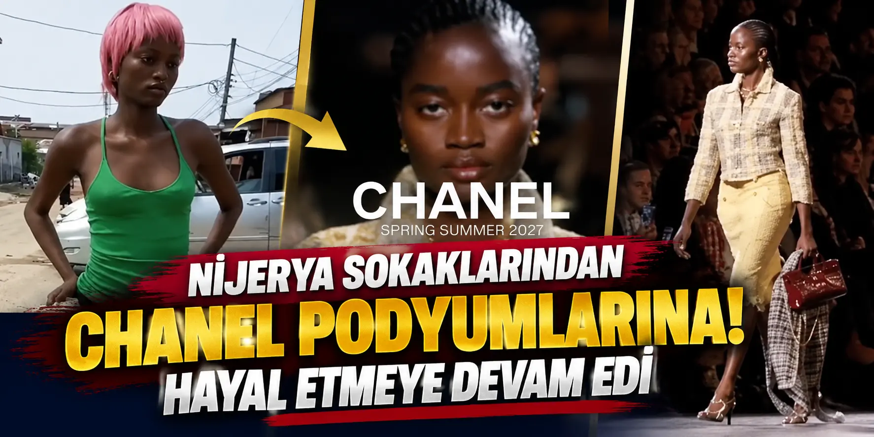 Nijerya sokaklarından Chanel podyumuna: Rachel Ojuromi’nin hayali gerçek oldu!
