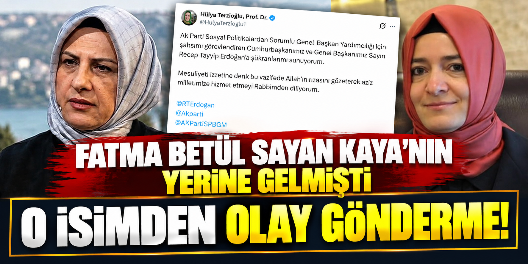 Fatma Betül Sayan Kaya’nın Yerine Hülya Terzioğlu Getirildi: İlk Mesajı Dikkat Çekti