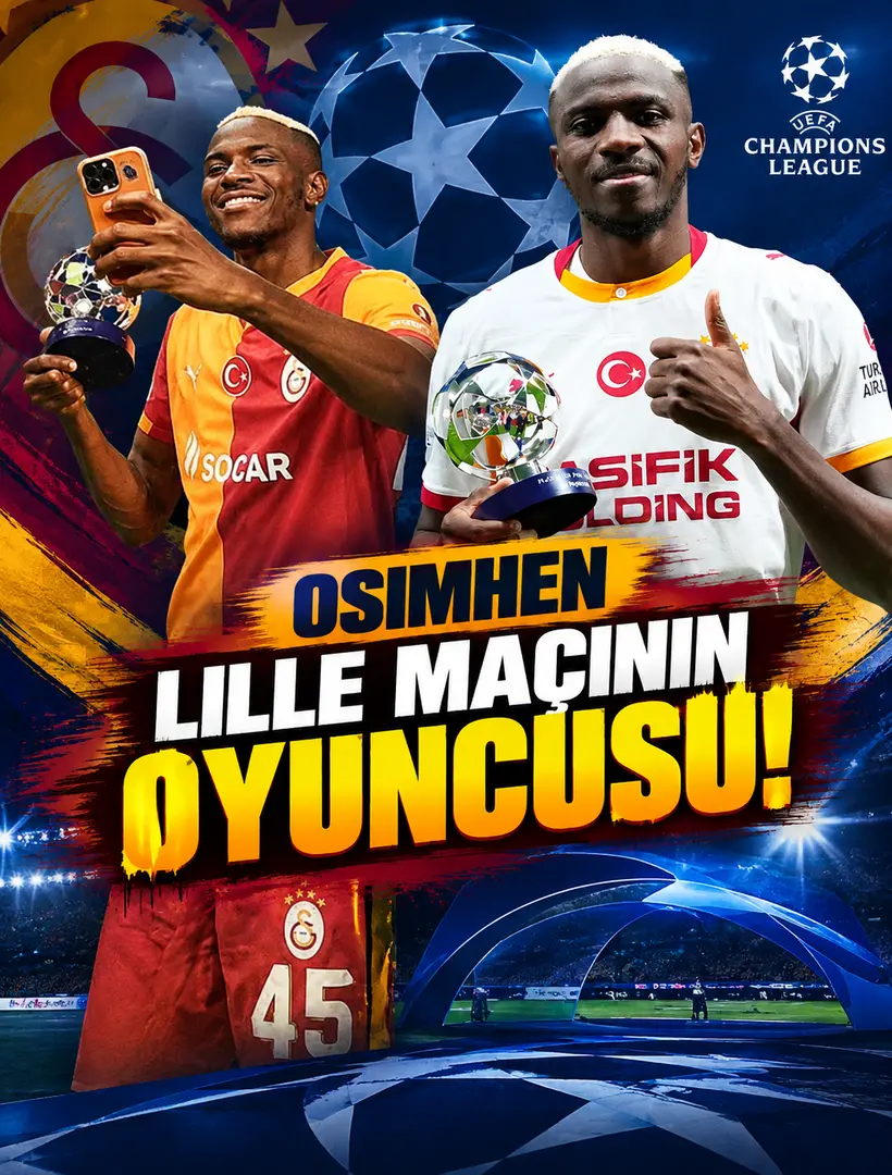 Victor Osimhen Şampiyonlar Ligi’ne damga vurdu! Lille maçının oyuncusu seçildi