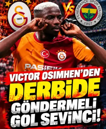 Osimhen’den Derbide Göndermeli Gol Sevinci (1)