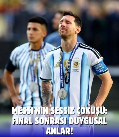 Final Sonrası Yürek Burkan Anlar: Messi Sahada Ağladı