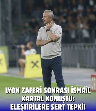 Fenerbahçe Tarihi Zaferi Yaşadı, İsmail Kartal’dan Sitem Dolu Sözler Geldi