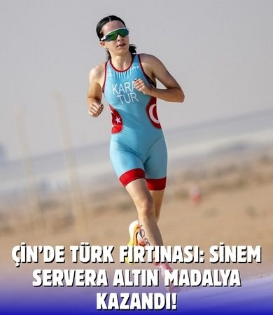 Milli triatlet Sinem Servera’dan Asya Kupası’nda altın başarı