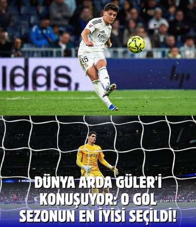 Arda Güler’in Muhteşem Vuruşu Sezonun En İyisi Seçildi