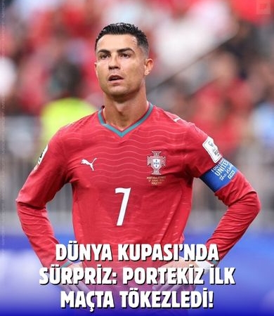Dünya Kupası’nda Portekiz sürprizi: Puan kaybı
