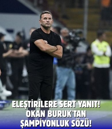 RAMS Park’ta Puan Kaybı Sonrası Buruk’tan İddialı Çıkış