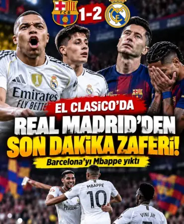 Real Madrid’den El Clasico Zaferi