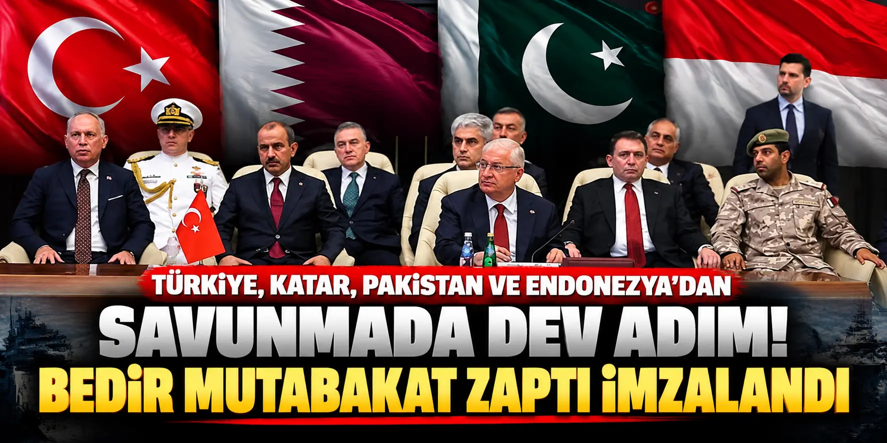 Türkiye, Katar, Pakistan ve Endonezya’dan Savunmada Dev Adım: Bedir Mutabakatı İmzalandı