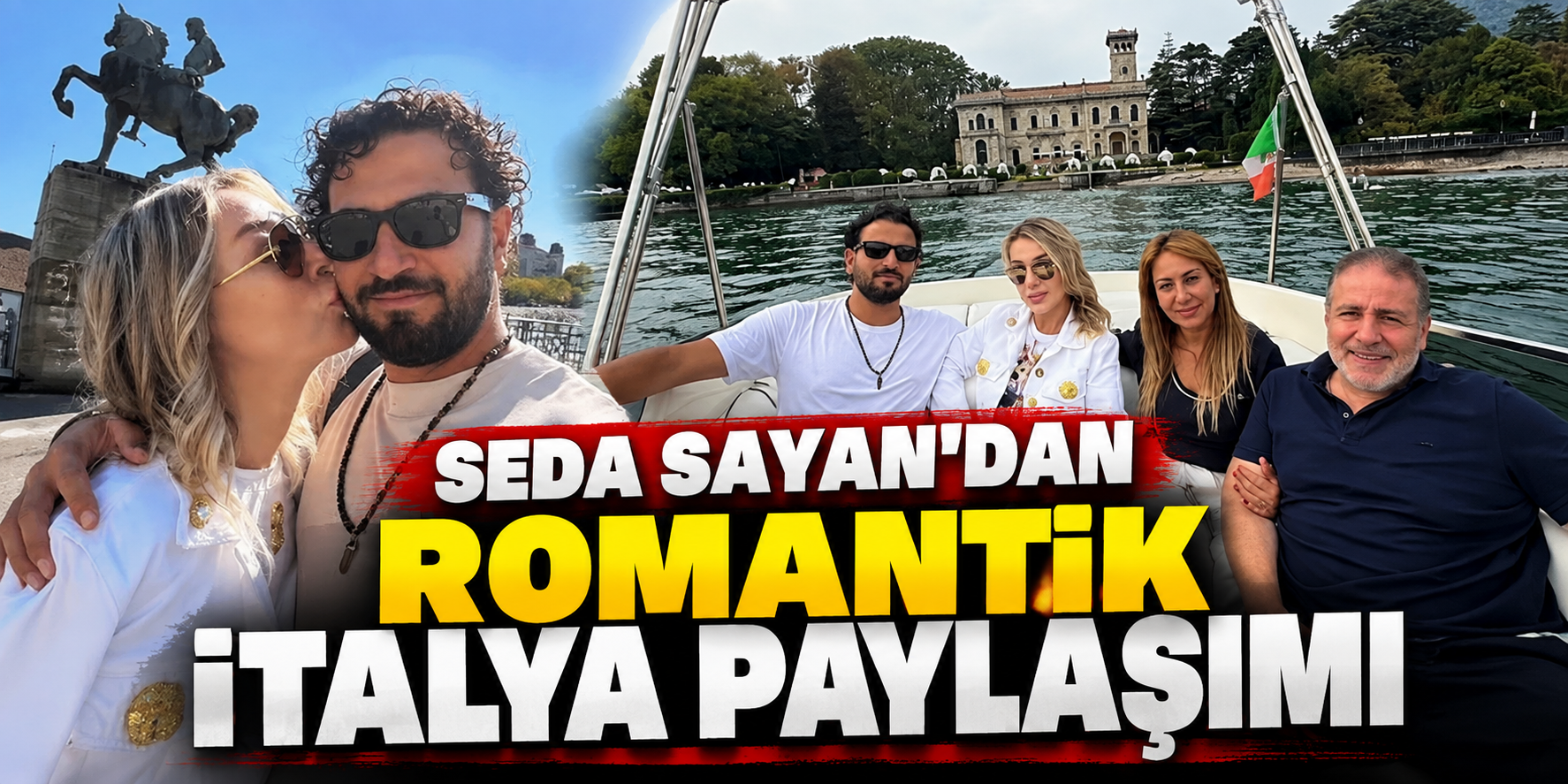 Seda Sayan ve Çağlar Ökten’den Romantik İtalya Pozları