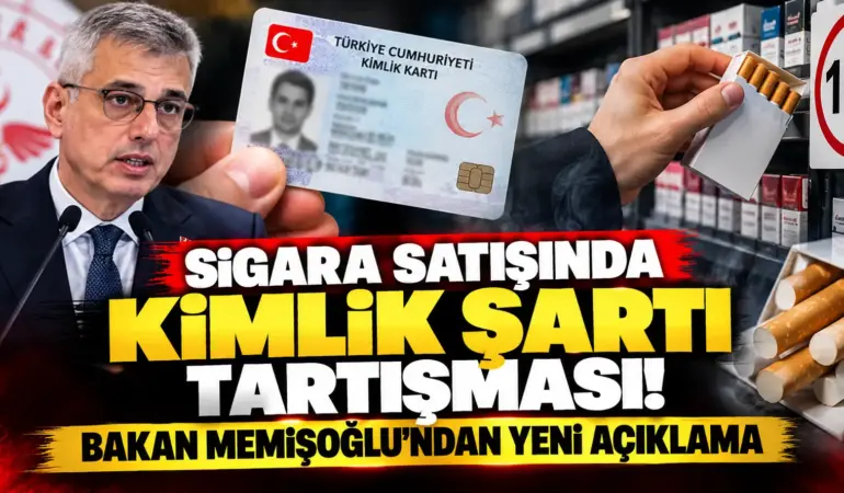 Sigara satışında kimlik şartı tartışması! Bakan Memişoğlu’ndan yeni açıklama