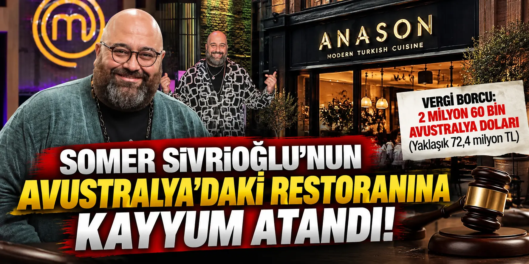 Ünlü şef Somer Sivrioğlu’na büyük şok: Restoranı kayyum yönetimine geçti