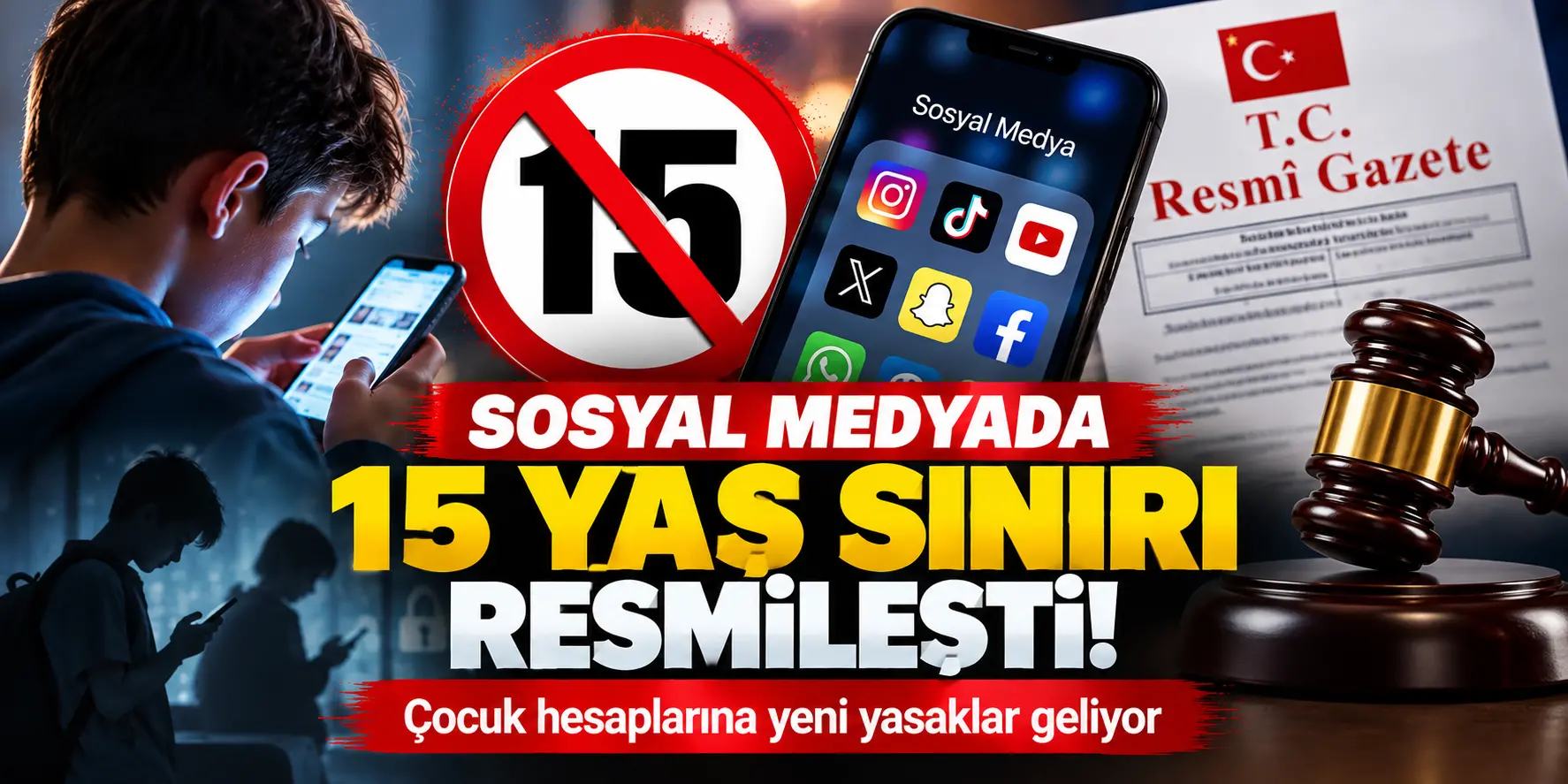 15 yaş altı sosyal medya kullanamayacak! Yeni düzenleme resmen yayımlandı