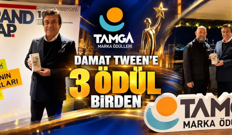 TAMGA Ödülleri’nin ilk yılında Damat Tween olarak üç değerli ödüle layık görülmekten büyük gurur duyuyorum.