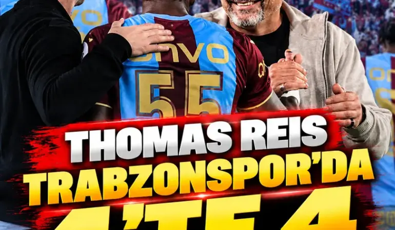Trabzonspor’da Thomas Reis Fırtınası! 4’te 4 Yaptı, Kulüp Tarihine Geçti