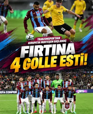 Trabzonspor’dan Avrupa’da Muhteşem Başlangıç