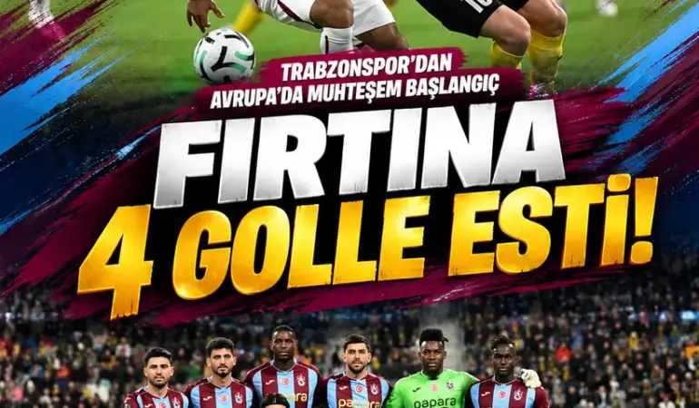 Trabzonspor, KuPS Kuopio’yu 4-2 Mağlup Etti! Avrupa’da Muhteşem Başlangıç