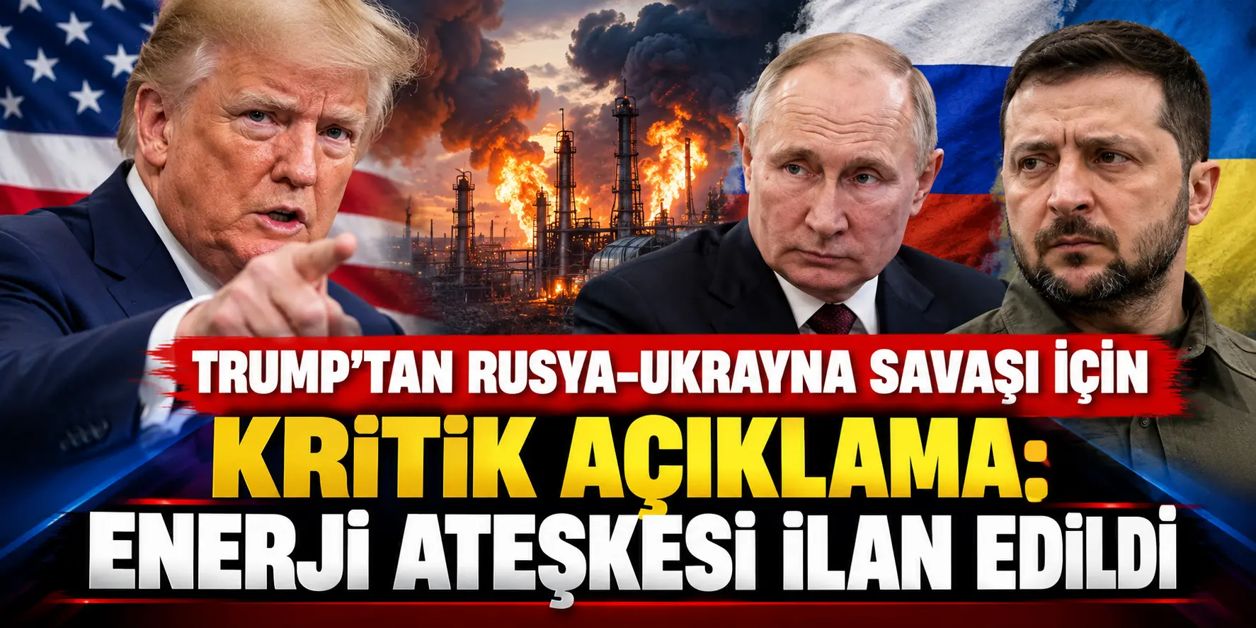 Trump’tan Rusya-Ukrayna savaşı için kritik açıklama: Enerji ateşkesi ilan edildi