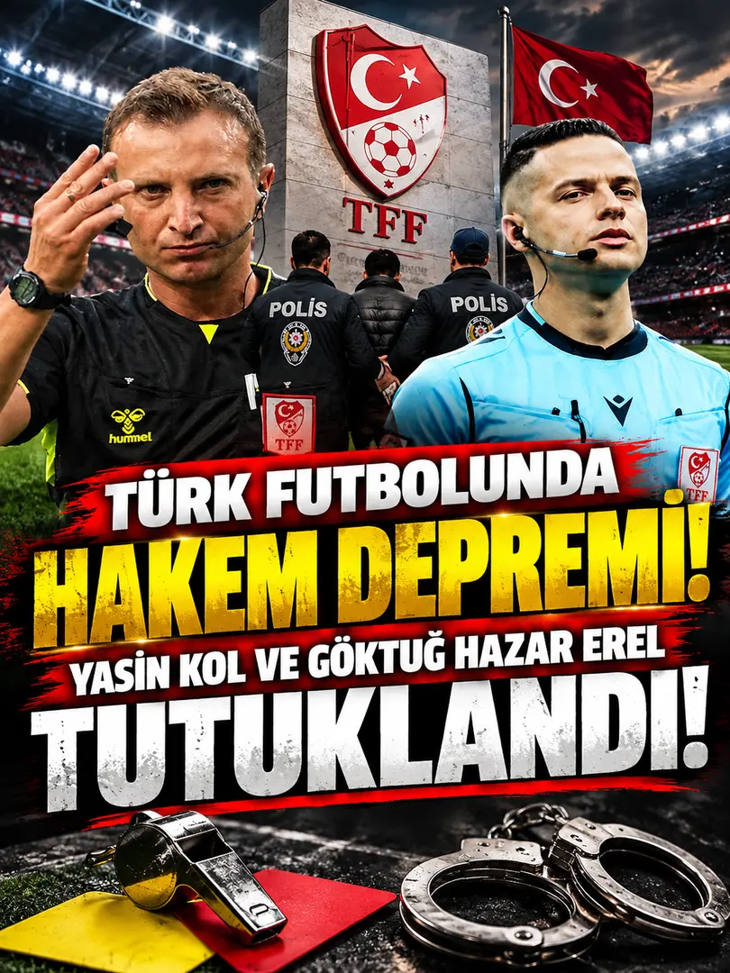 Türk Futbolunda Hakem Depremi: Yasin Kol ve Göktuğ Hazar Erel Tutuklandı