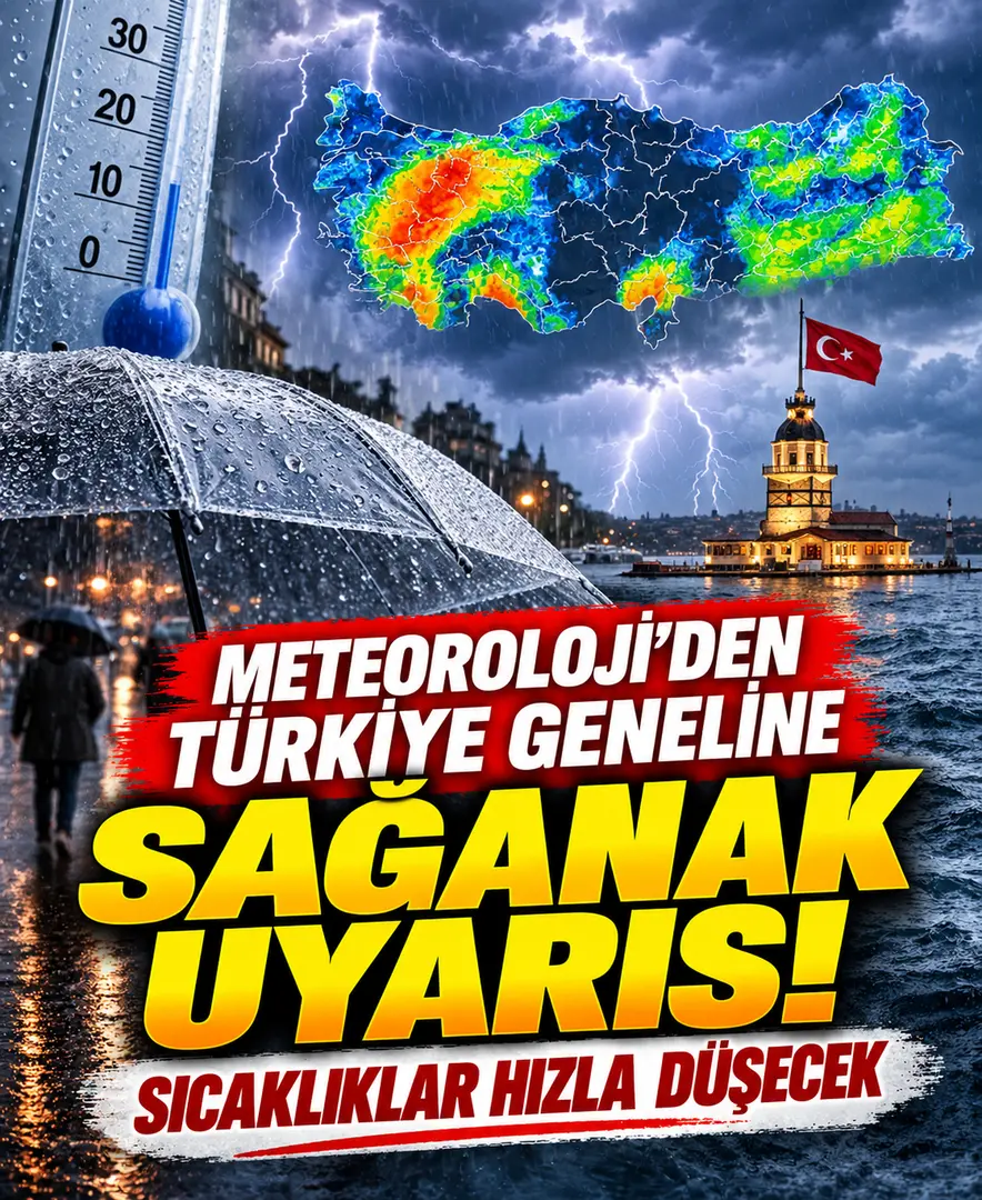 Meteoroloji’den Türkiye geneline sağanak uyarısı! Sıcaklıklar hızla düşecek