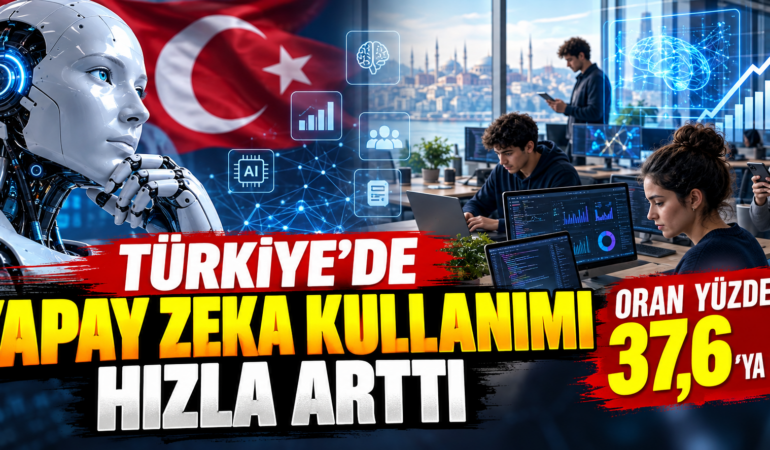 Türkiye yapay zekâya hızla adapte oluyor! Kullanım oranı yüzde 37,6’ya yükseldi