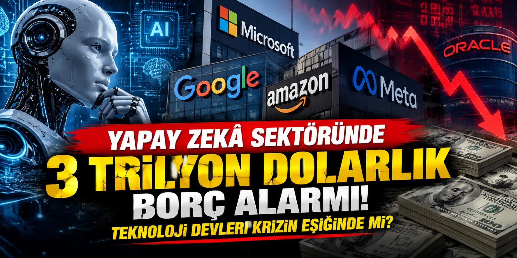 Yapay Zekâ Sektöründe 3 Trilyon Dolarlık Borç Alarmı! Teknoloji Devleri Krizin Eşiğinde mi?