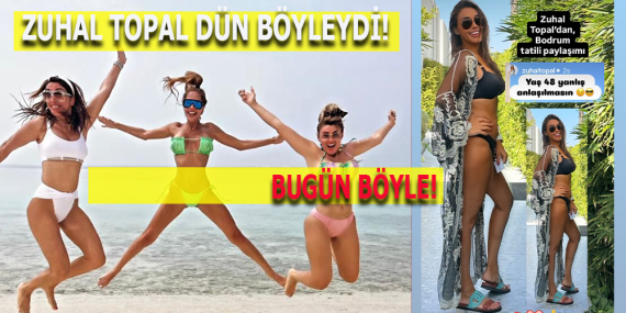 Zuhal Topal Tatilden Bikinili Pozuyla Dikkat Çekti!