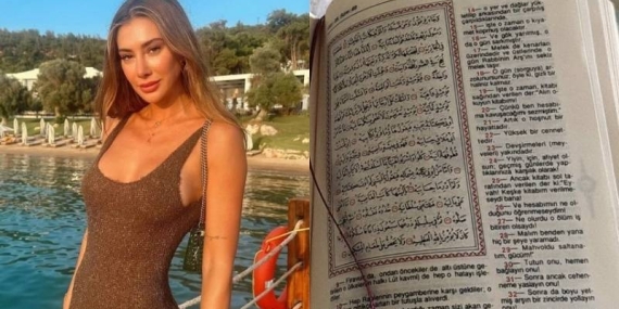 Şeyma Subaşı bir kez daha Kur’an paylaşarak gündeme geldi