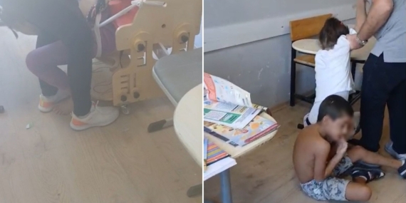 Özel Eğitim Skandalı: Otizmli Öğrenciler Ders İşlerken Bağlandı