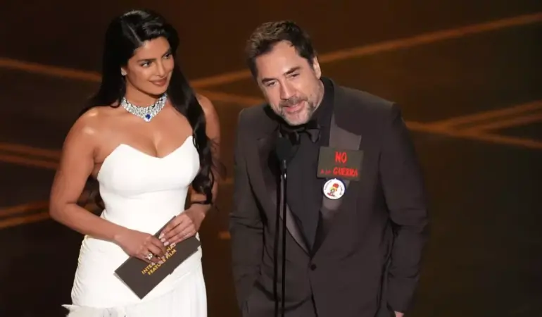 İspanyol yıldız Bardem’den kırmızı halıda savaş karşıtı mesaj