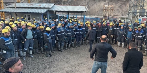 ÇAYIRHAN MADEN İŞÇİLERİNDEN ÖZELLEŞTİRME KARARINA KARŞI YERALTINDA DİRENİŞ