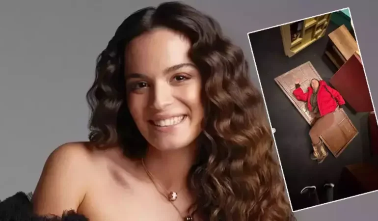 Sahnede Korku Anı! Aslı Bekiroğlu’nun Kafasına Kapı Düştü