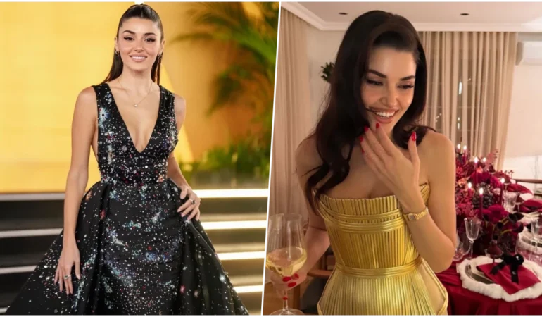 Sosyal Medya Hande Erçel’in Elbisesiyle Çalkalanıyor