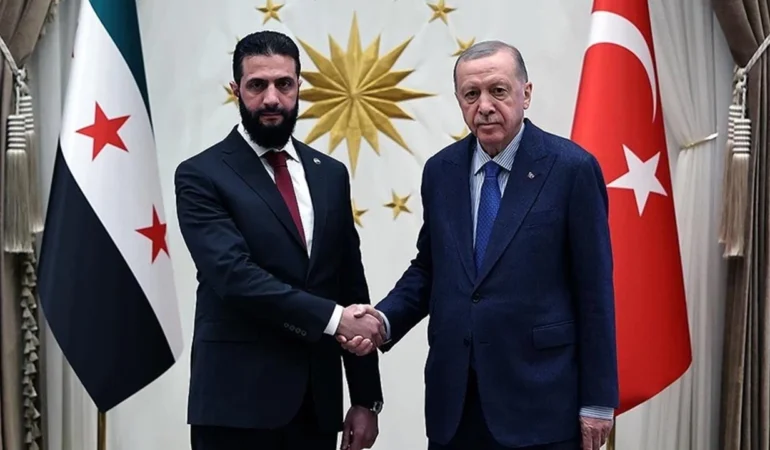 SON DAKİKA! Erdoğan ve Şara arasında flaş görüşme