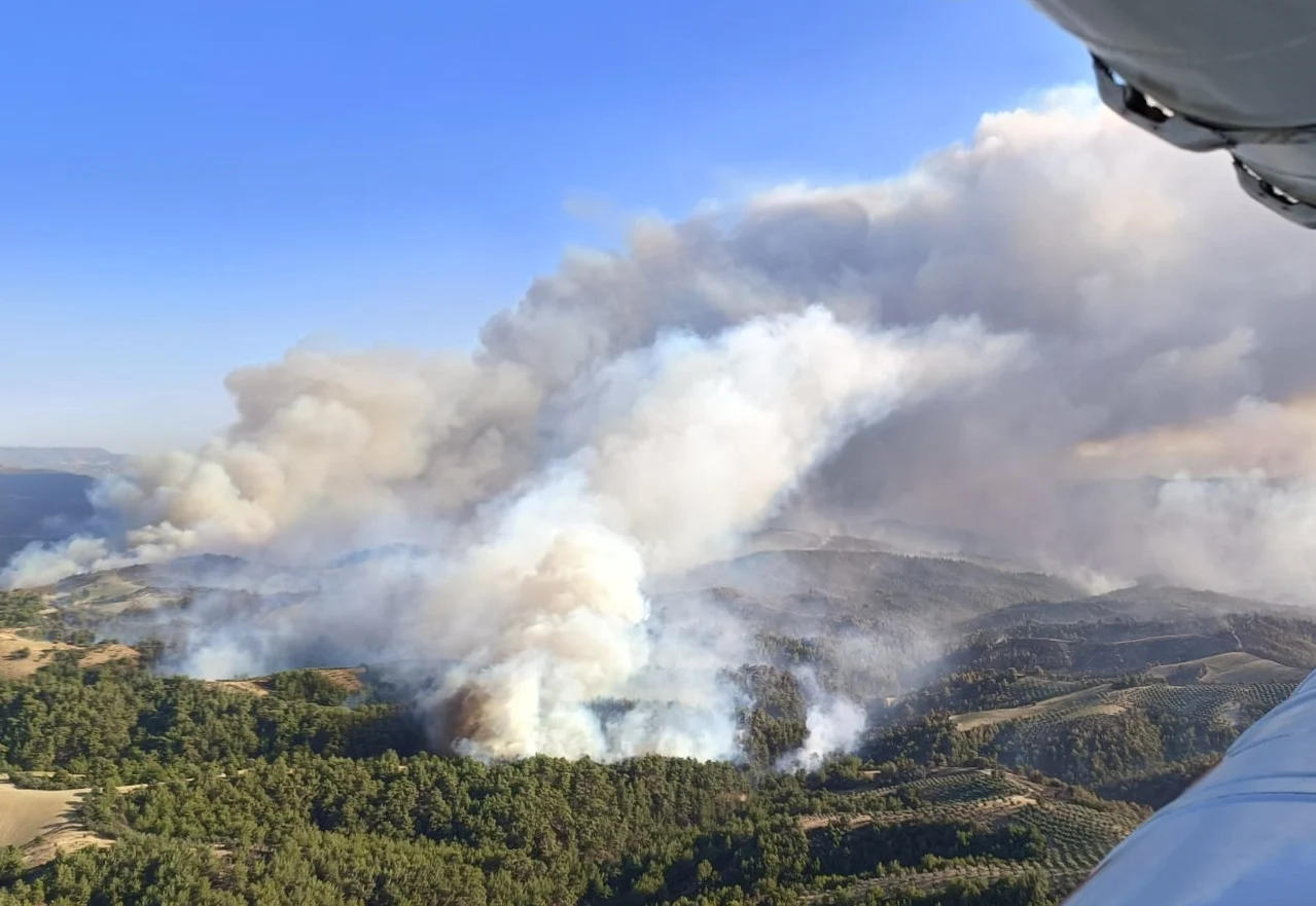 Manisa’da Orman Yangını İkinci Gününde: Yerleşim Alanlarına Yaklaştı, Mahalleler Tahliye Ediliyor