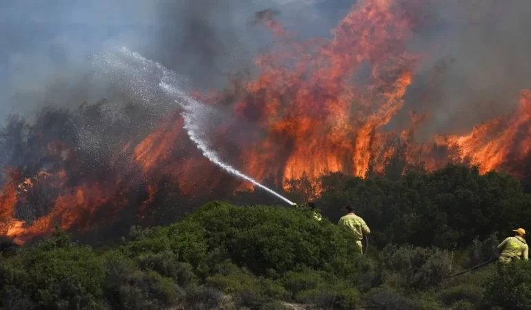 Foça Bozköy’de Orman Yangını Çıktı: 11 Uçakla Havadan Müdahale Ediliyor