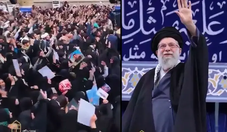 Binlerce Tebrizli Hamaney’i karşıladı, eski Şah’a tepki gösterdi