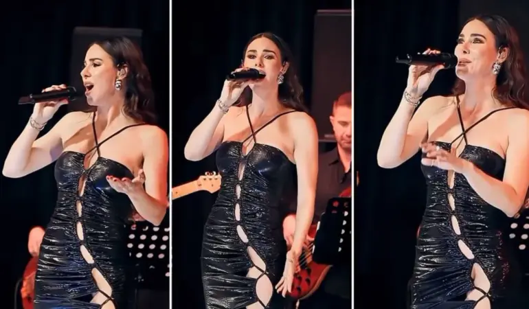 Defne Samyeli’den cesur sahne performansı! Yorum yağdı