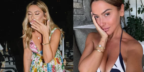 HADİSE LEOPAR BİKİNİSİYLE TATİL POZLARIYLA GÜNDEM OLDU