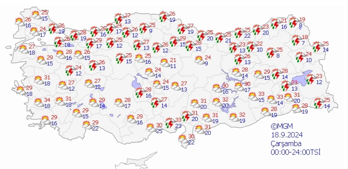 “Hafta Sonu Türkiye’de Yağışlı Hava: Sıcaklıklar Düşecek, Sel Uyarıları Yapıldı”